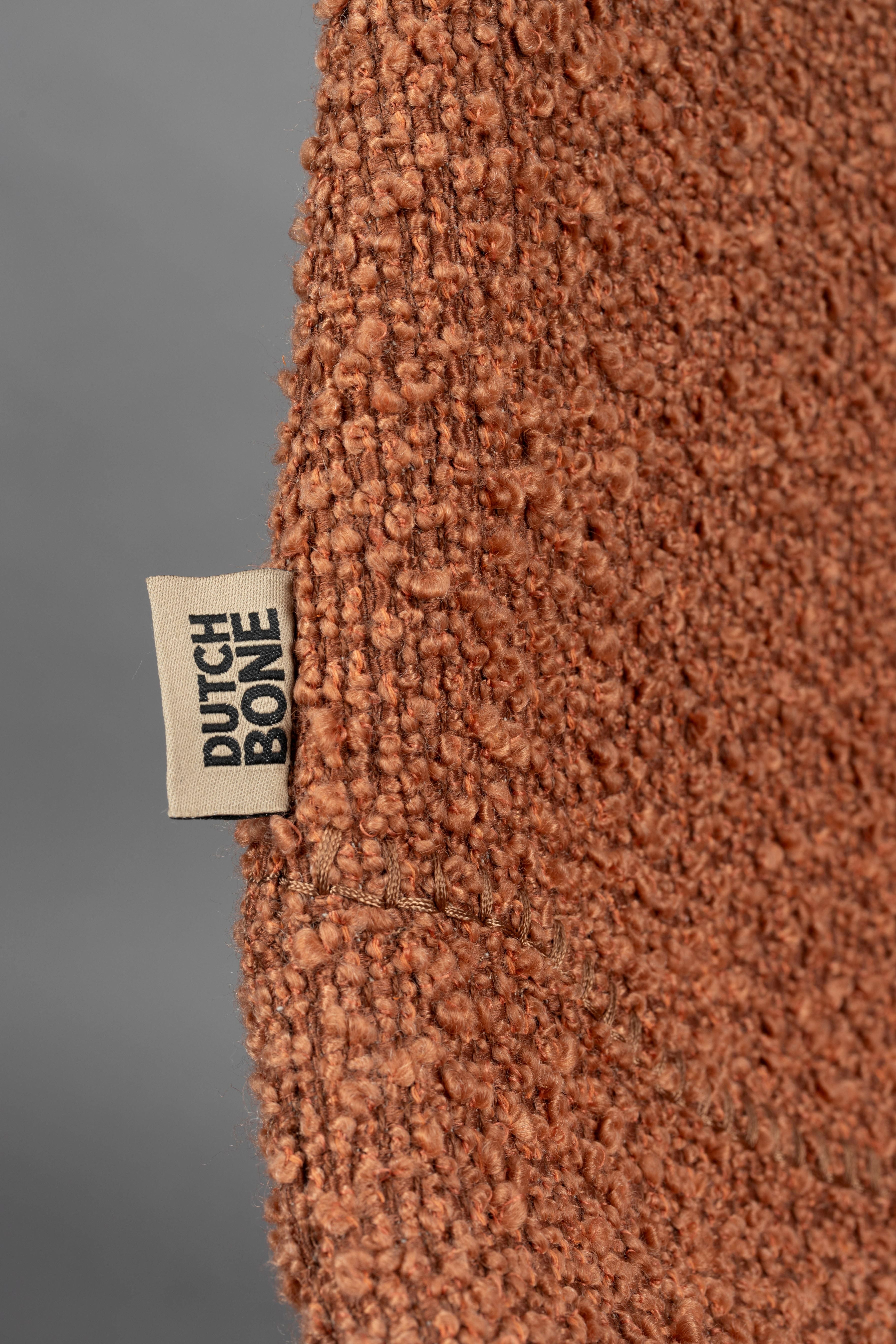 Stuhl FRANKY braun mit braunem Gestell