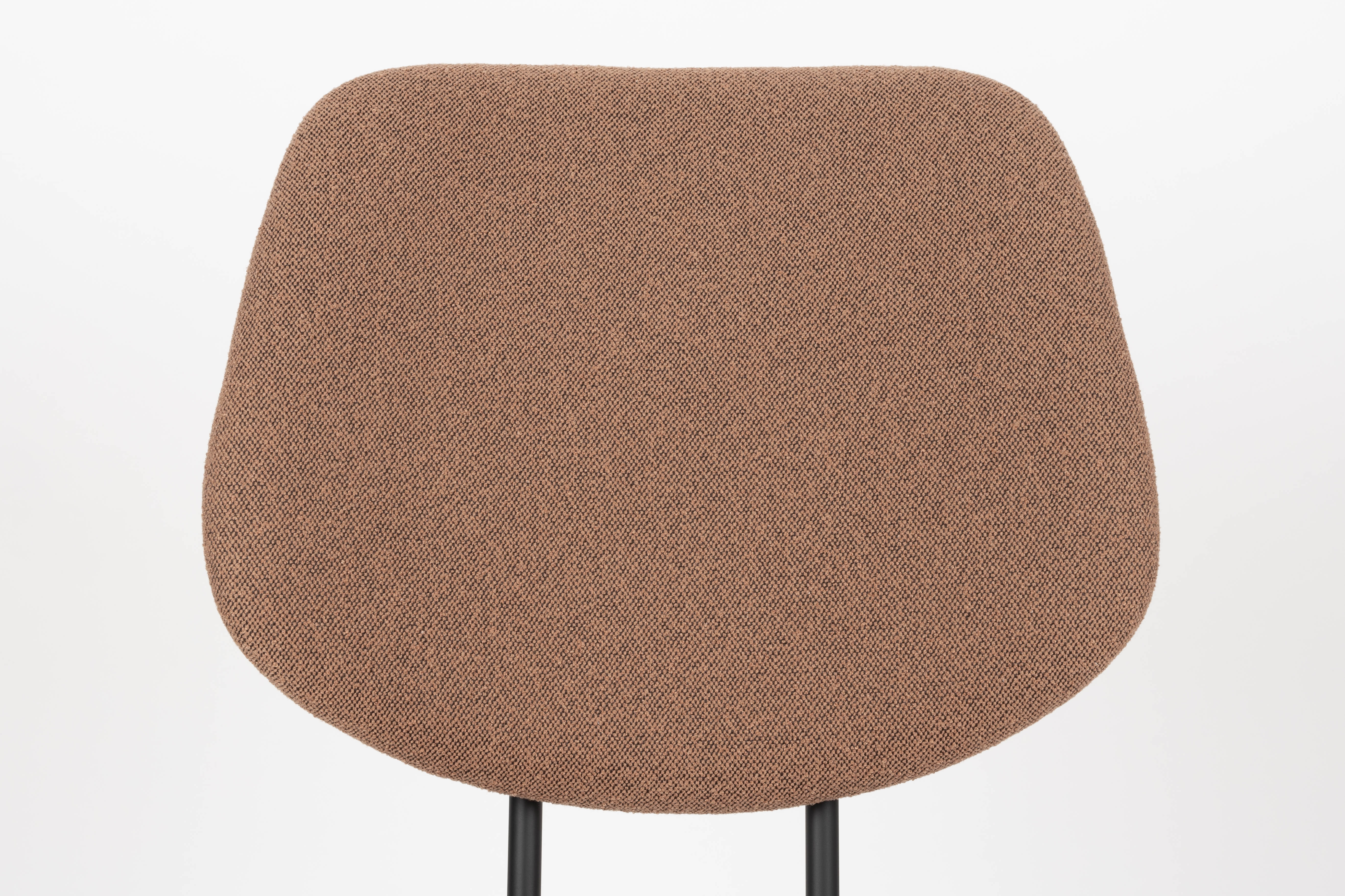 Zitstoel ZELO zalmroze met zwarte basis