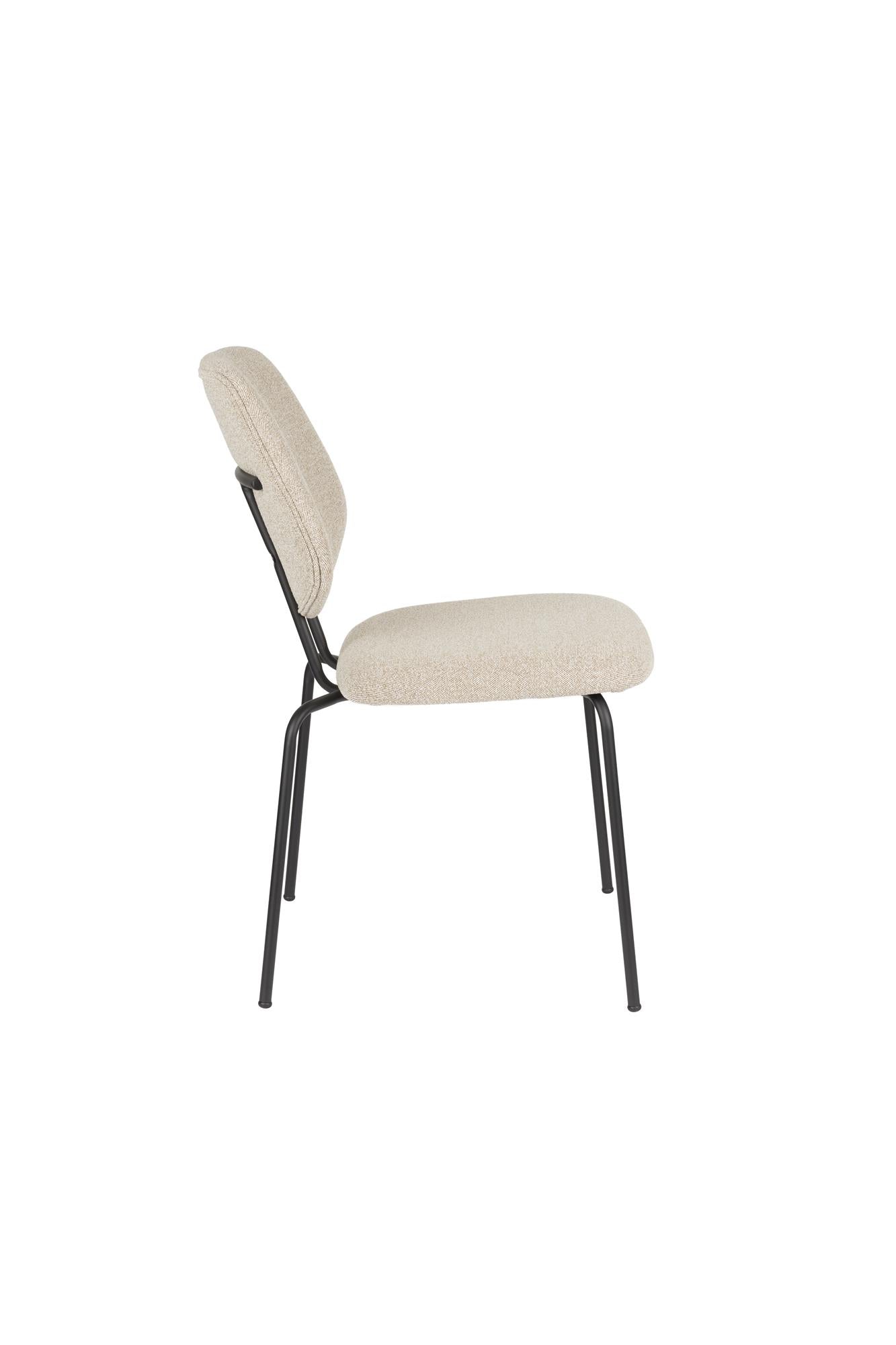 ZELO chair beige with black base