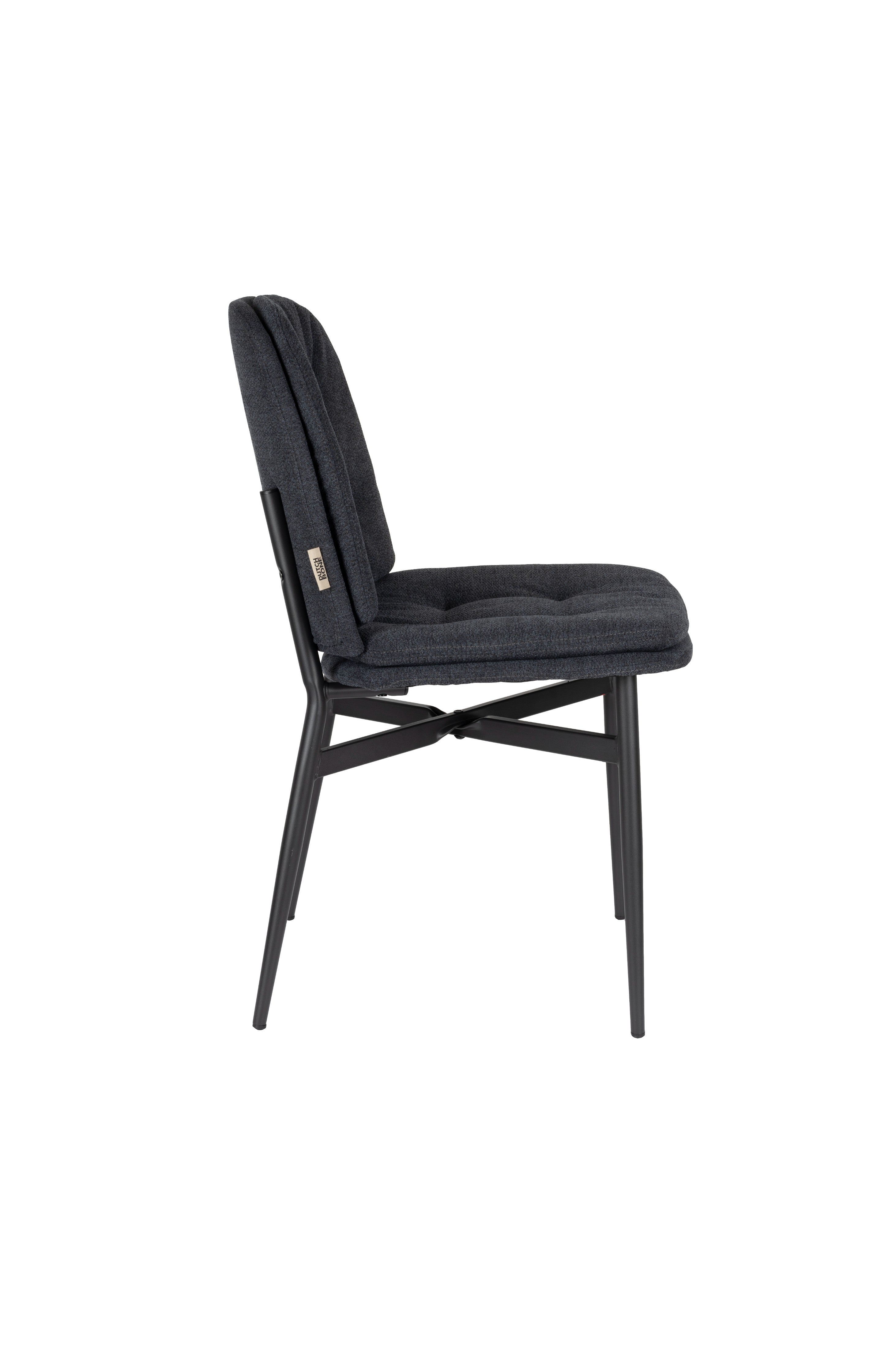 Stoel JADE donkerblauw met zwarte basis