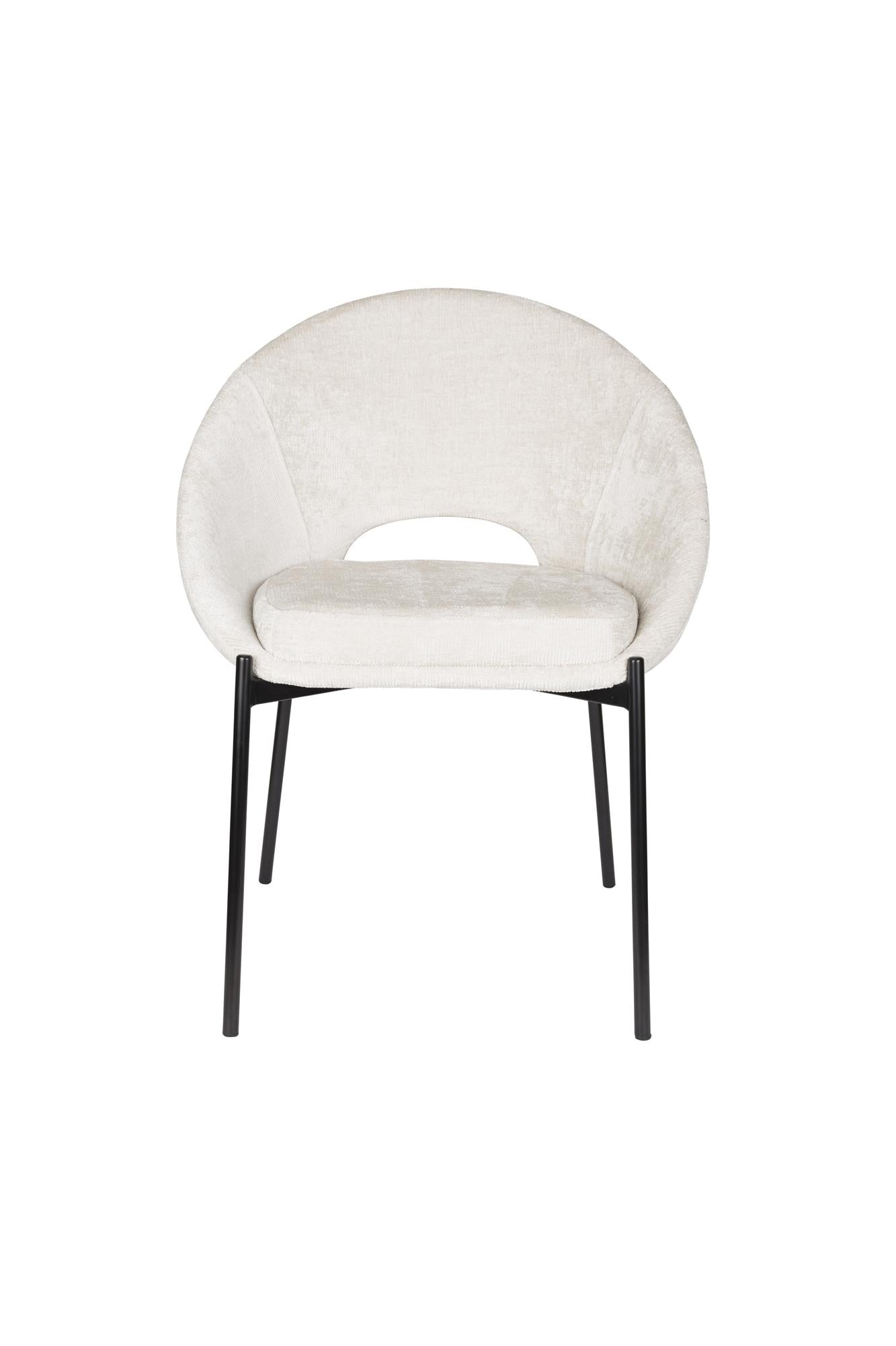 DANDO Chair white with black base