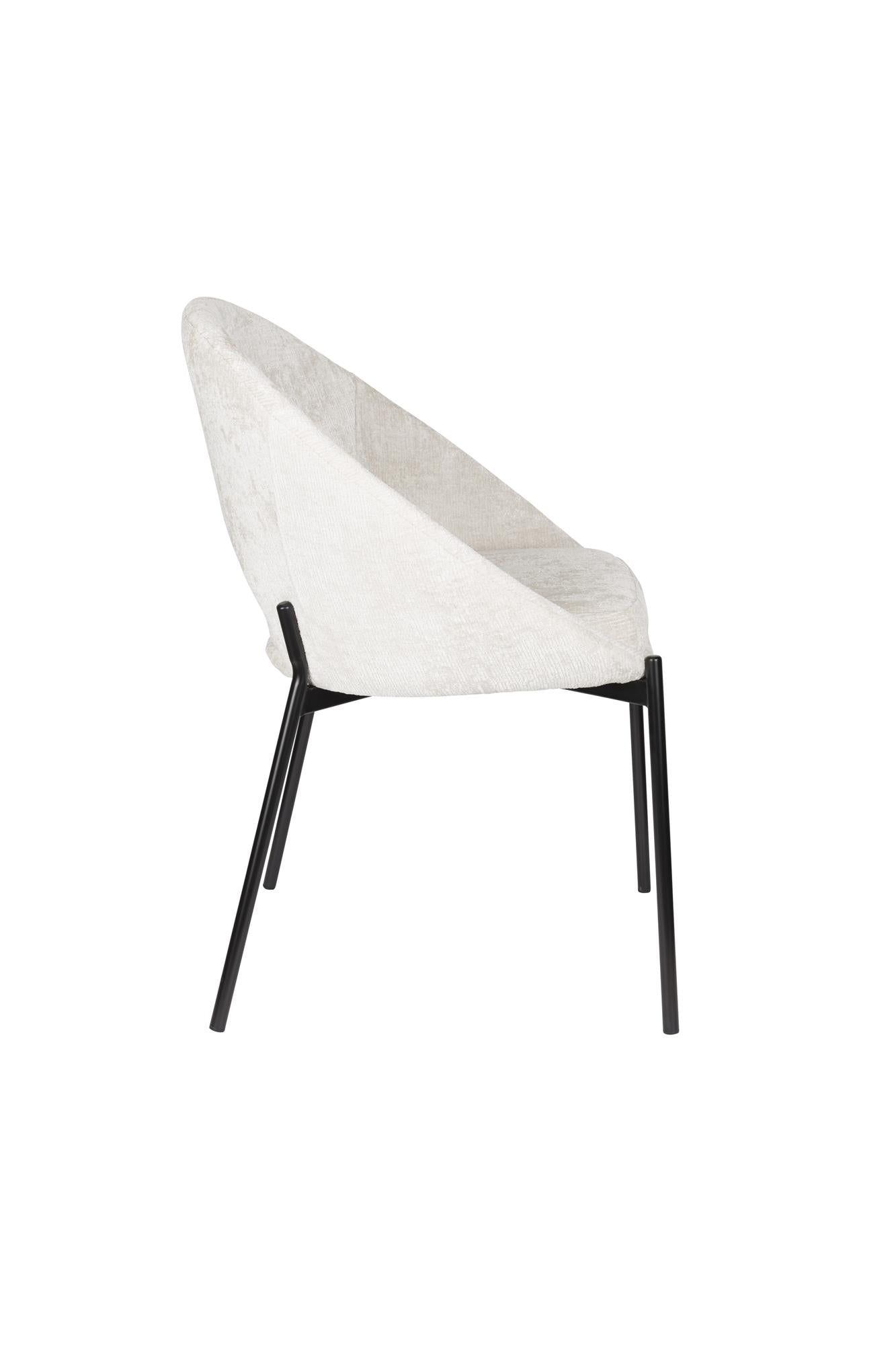 DANDO Chair white with black base