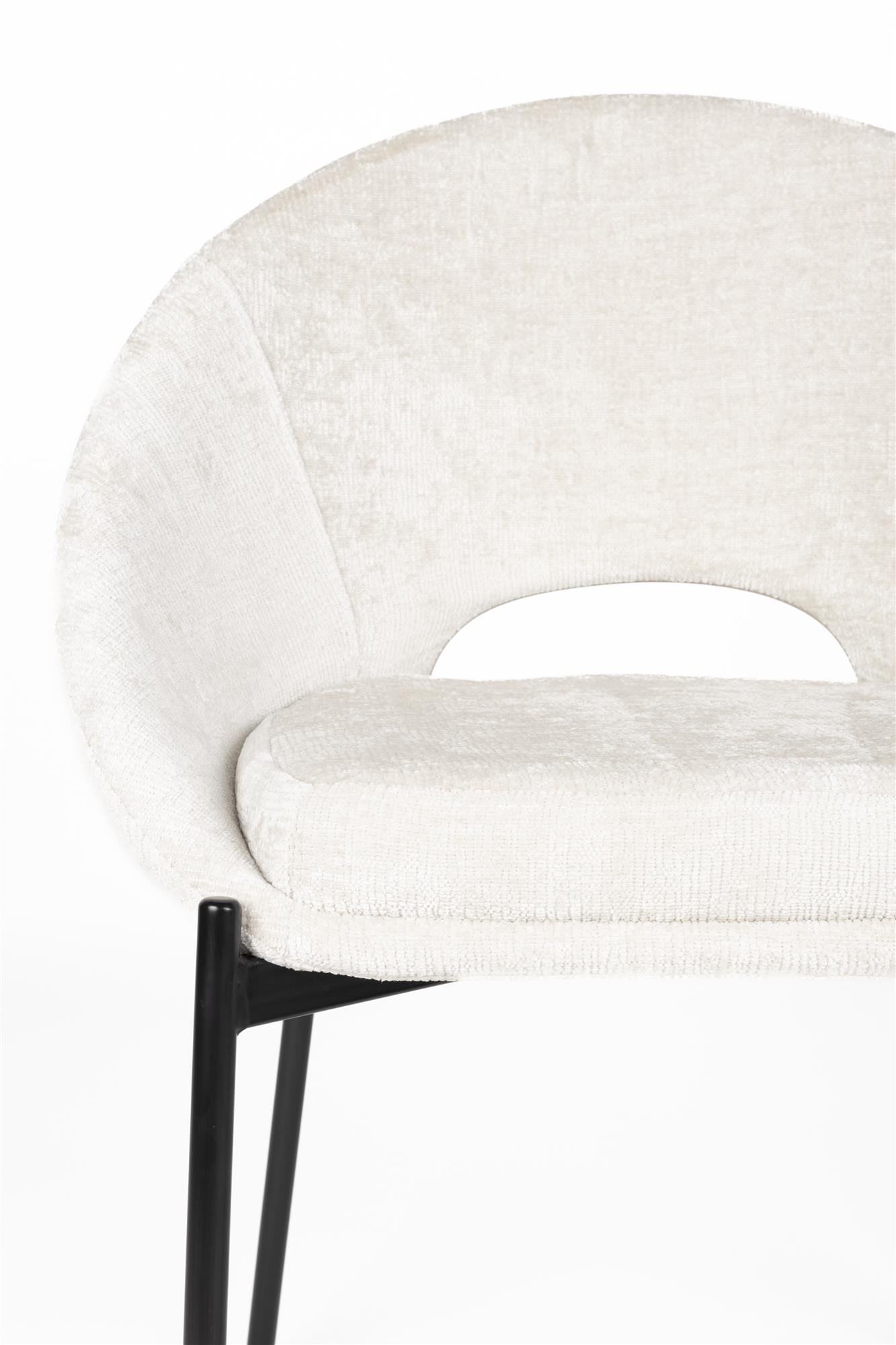 DANDO Chair white with black base