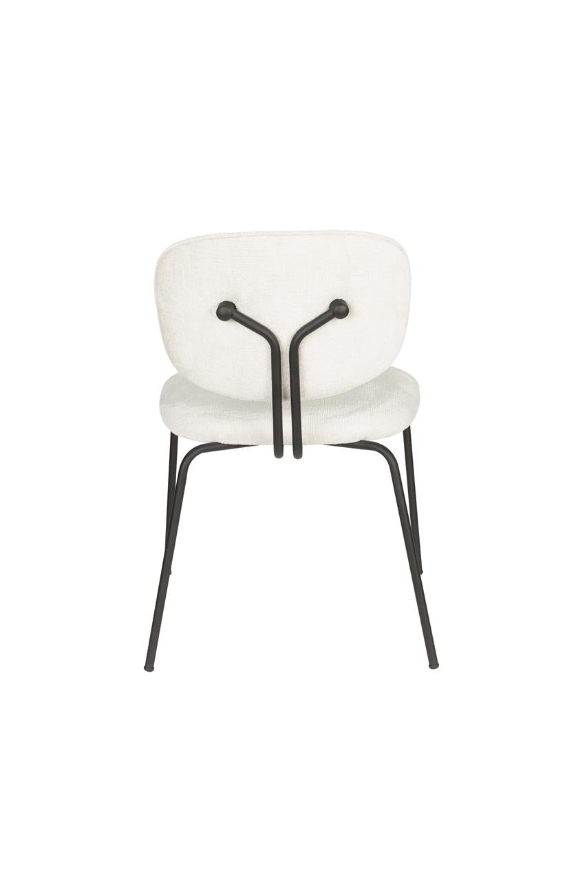 BOUTON Chair White with Black Base