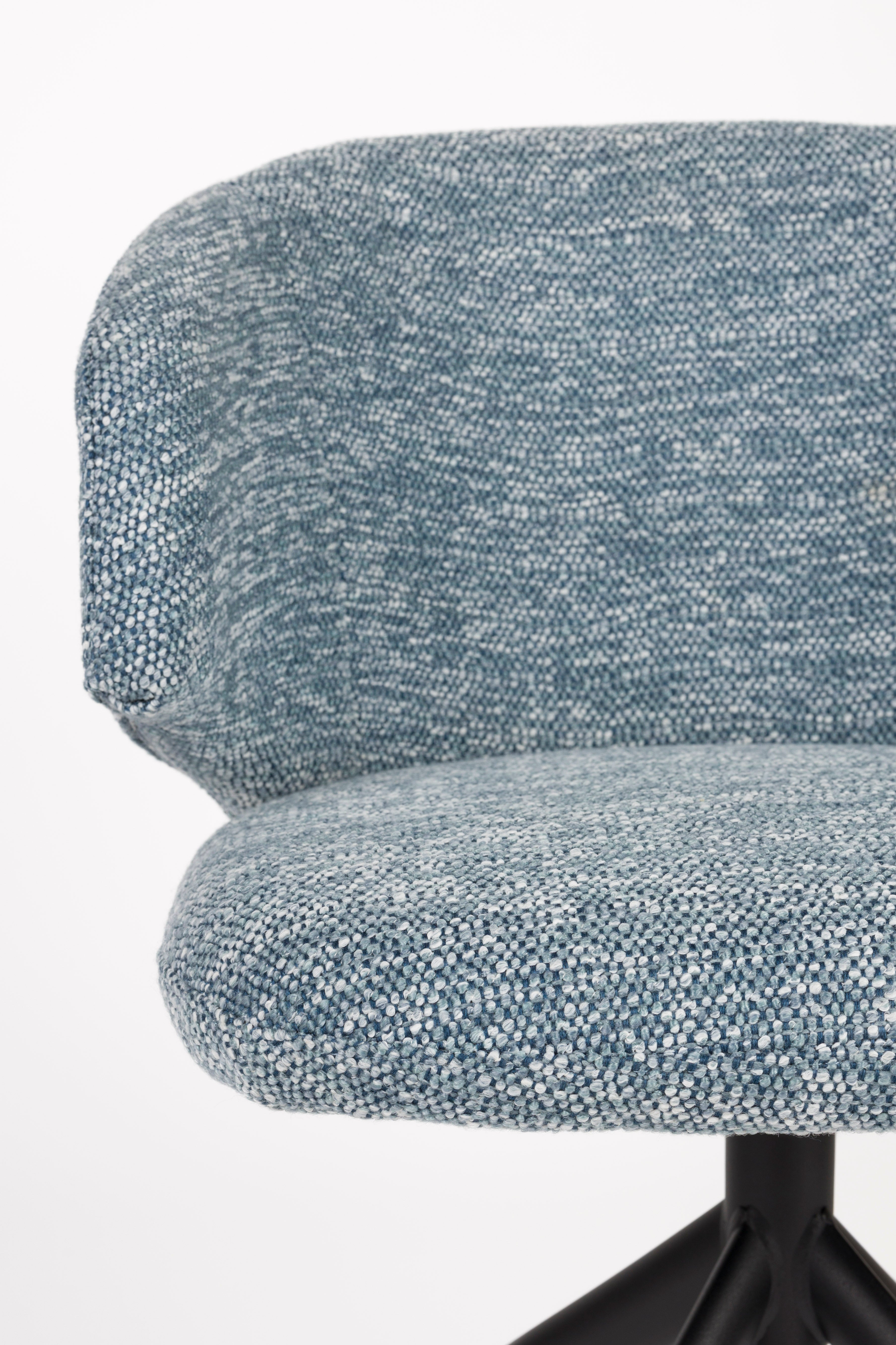 Drehstuhl BALADO blau mit schwarzem Fuß