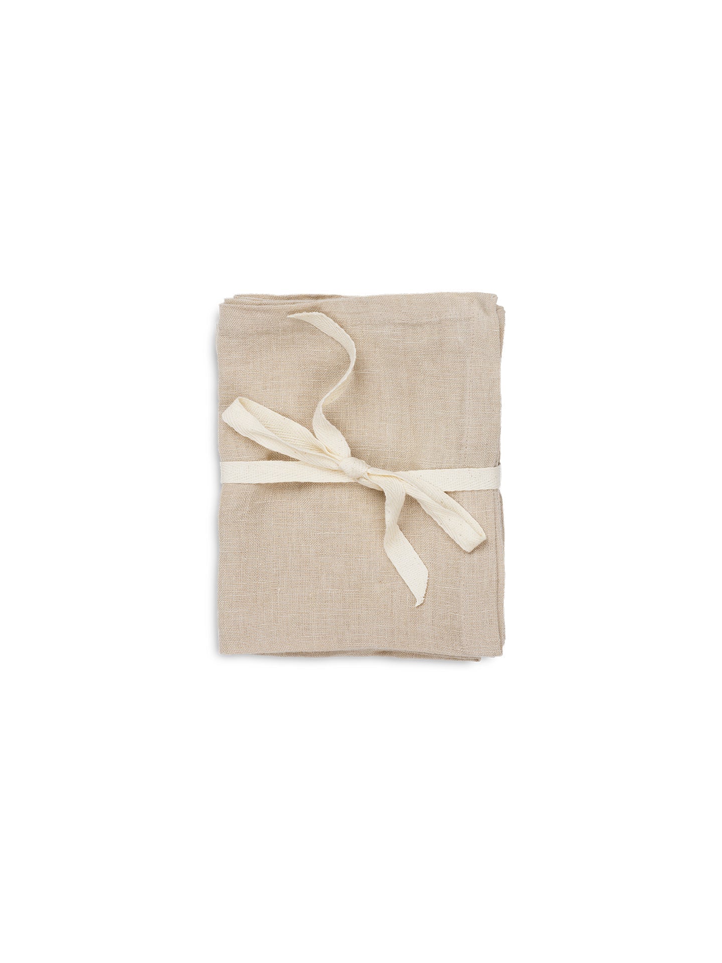 Set van LINEN servetten zandkleurig