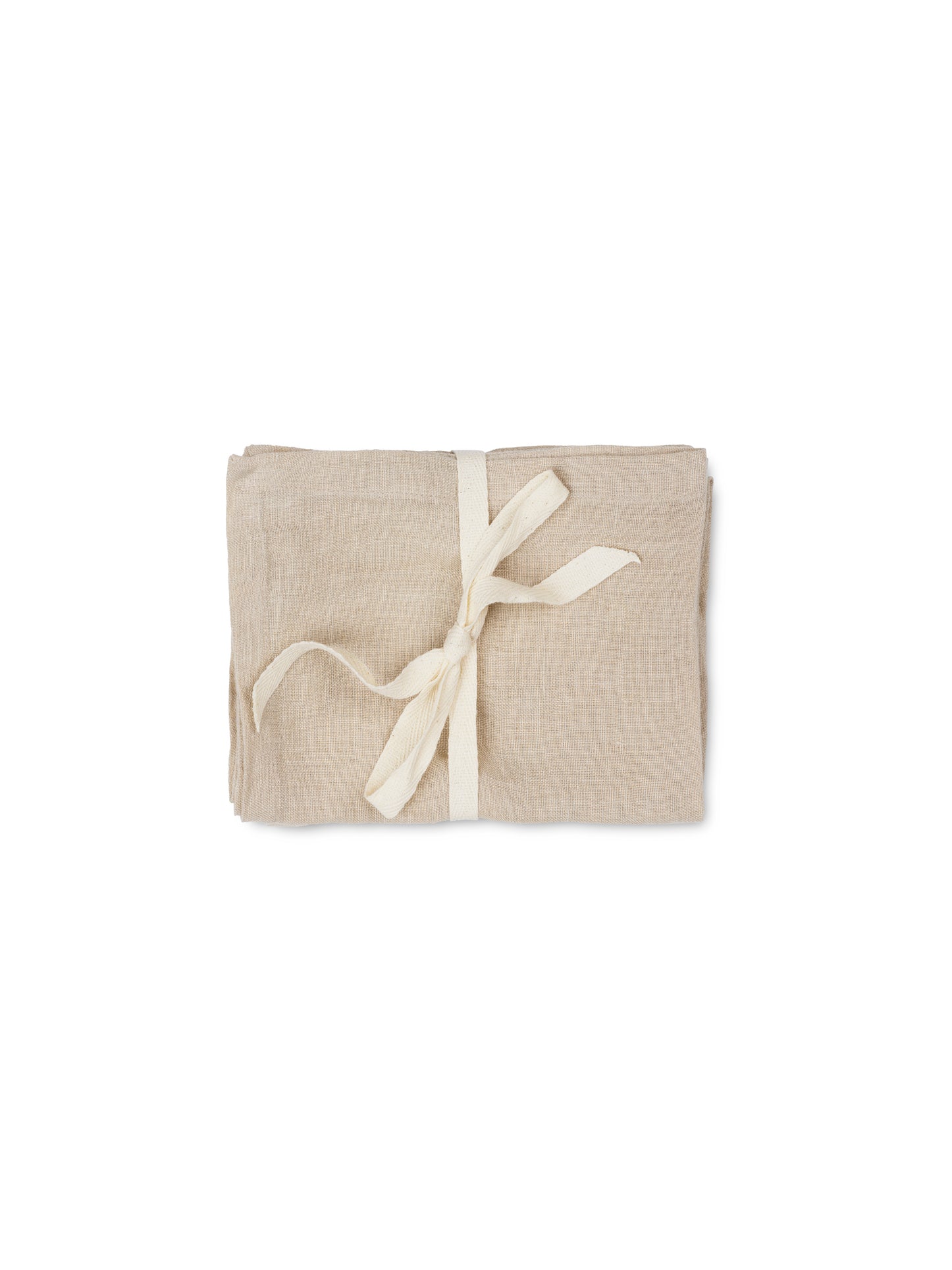 Set van LINEN servetten zandkleurig