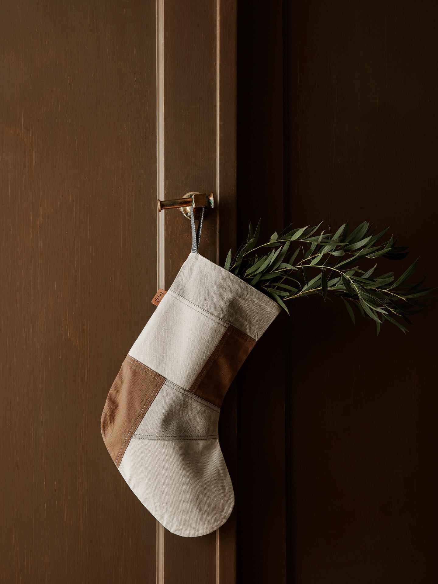 Skarpeta na prezenty TONAL WEIHNACHTSSTRUMPF beige