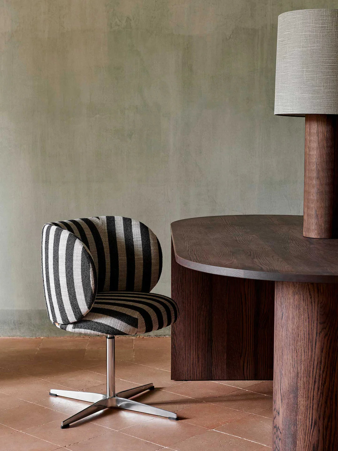 Bureau stoel RICO Louisiana zwart-wit