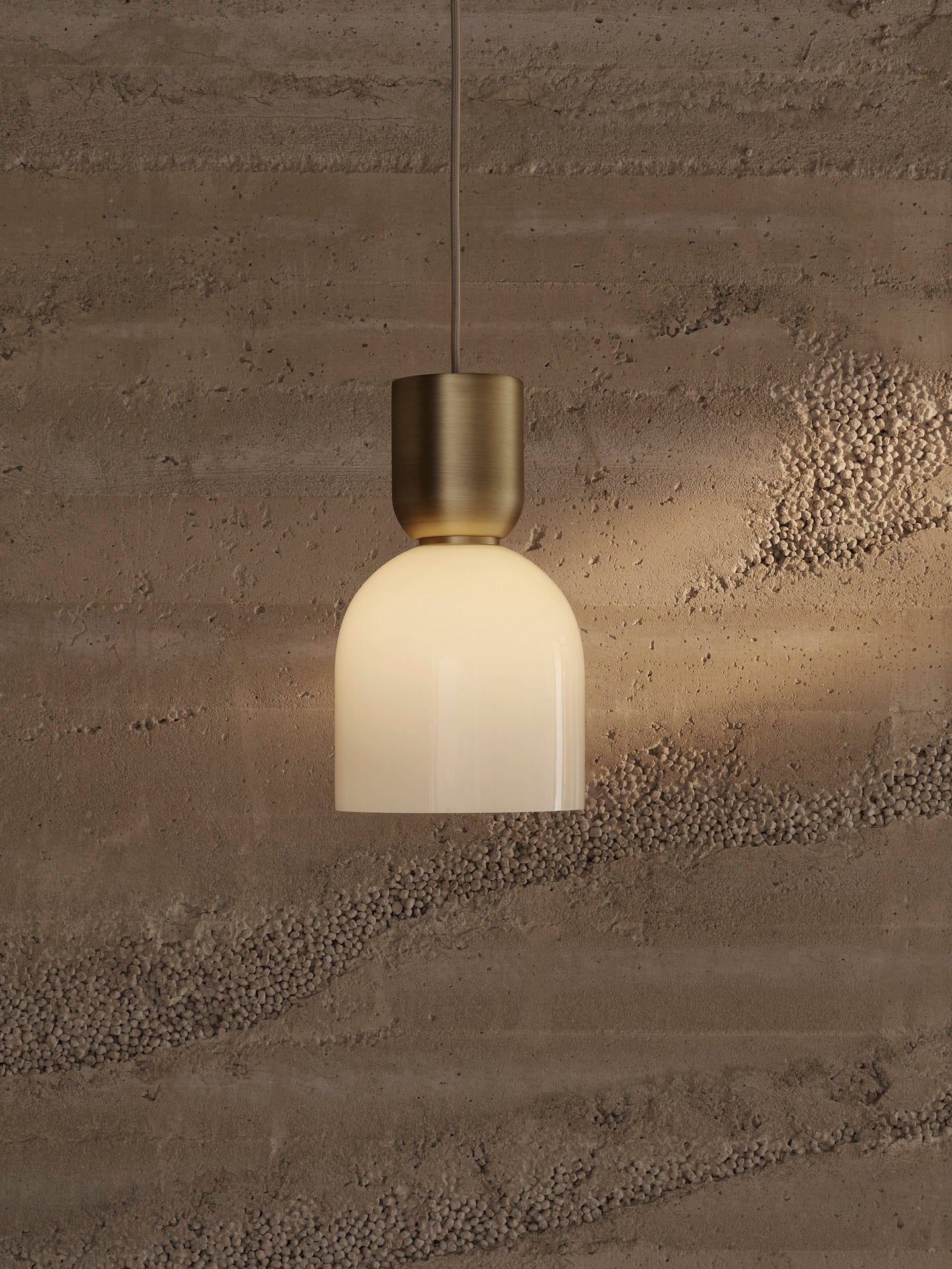 BELL lampenkap melkglas