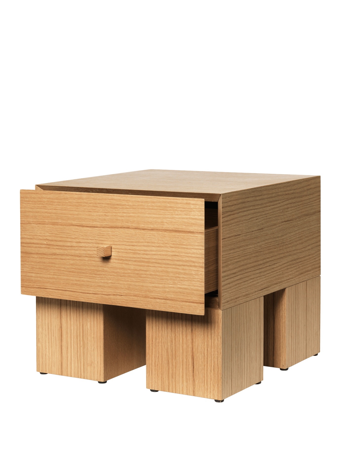 KUBEN Nightstand Oak Veneer