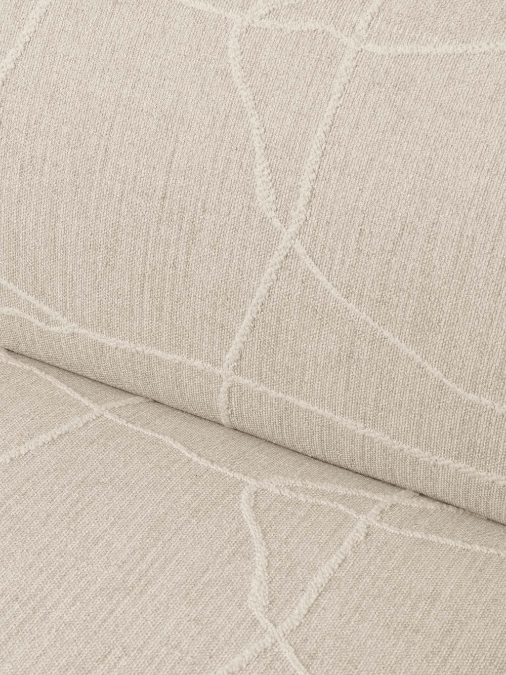 Modular Sofa RICO Can Lis - Corner Element in Sand with White