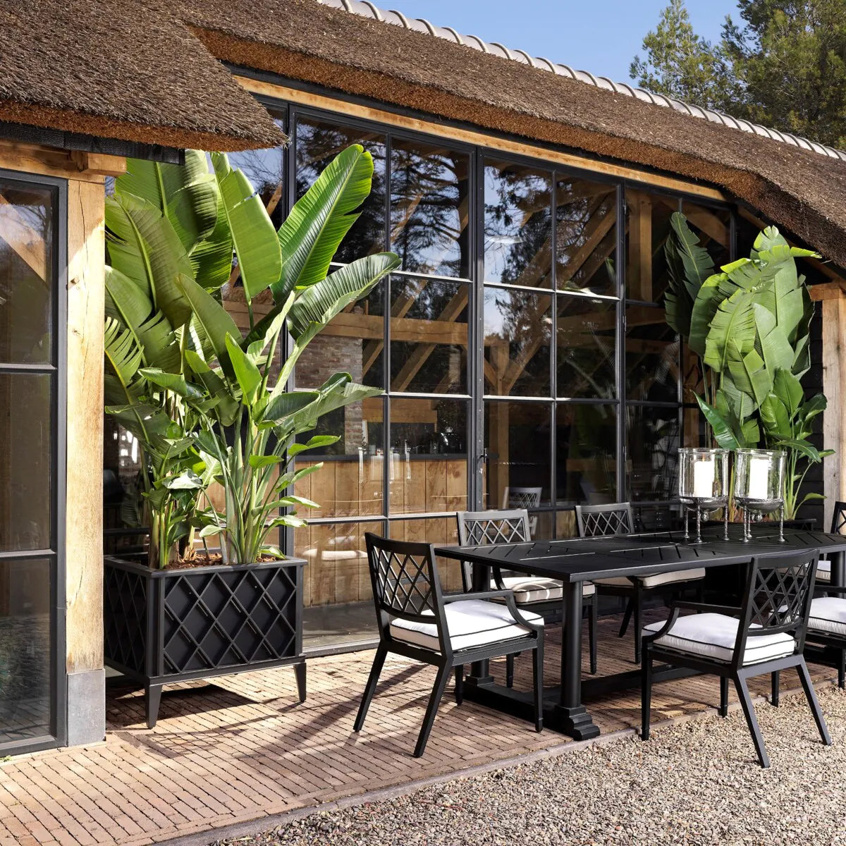 Buitenpot OCEAN CLUB zwart