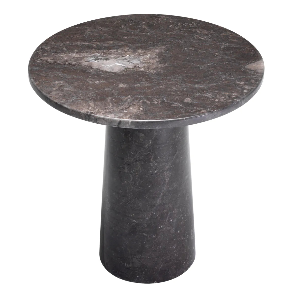 TERRY Side Table Dark Gray Marble
