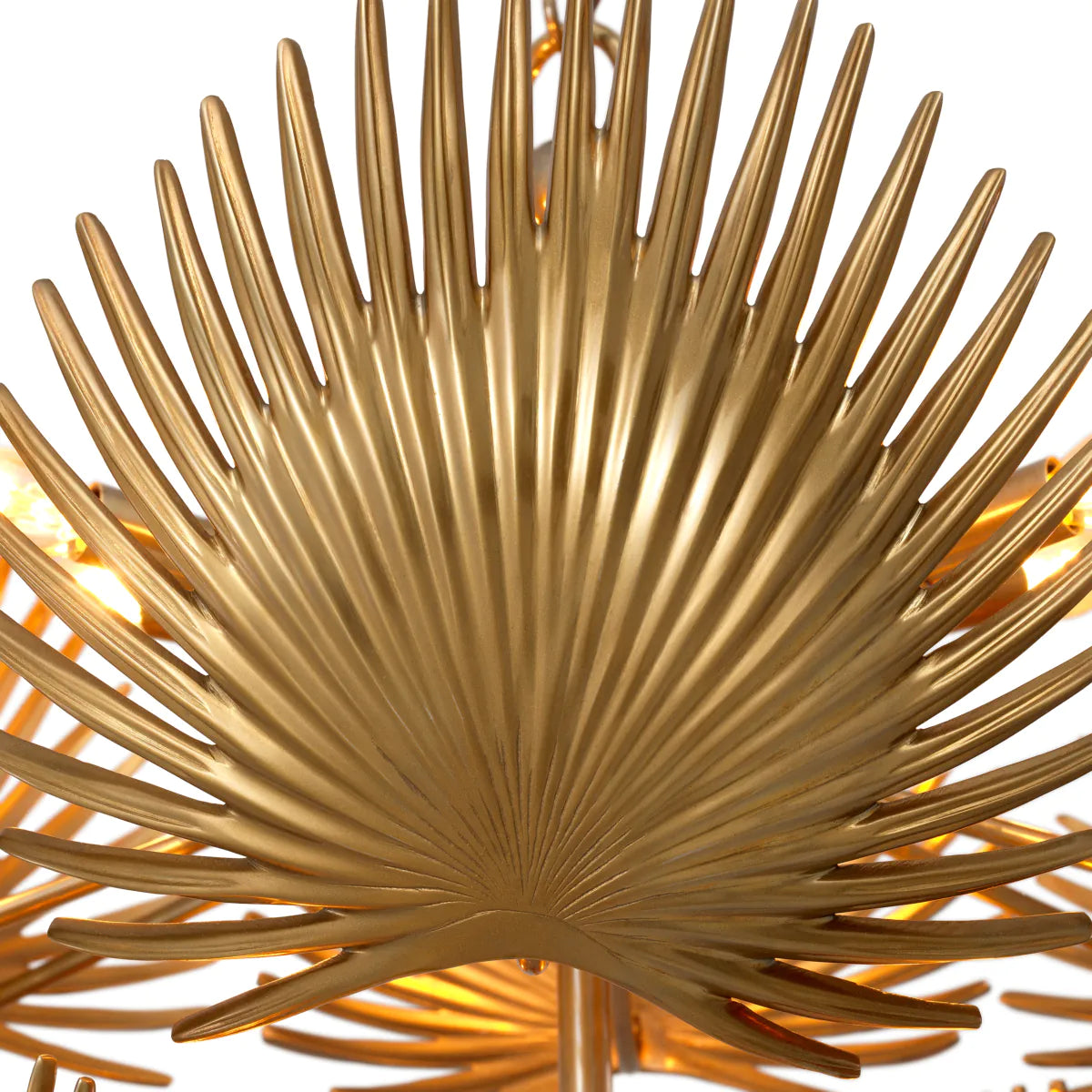 Antike Goldene Folige Hanging Lampe