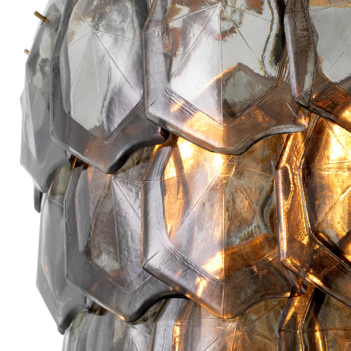 Kroonluchter ELIAS met rookglas