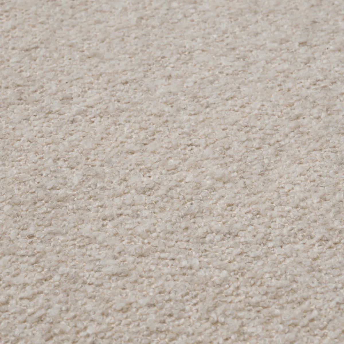 Stoel GIUSEPPE witte bouclé met zwarte basis