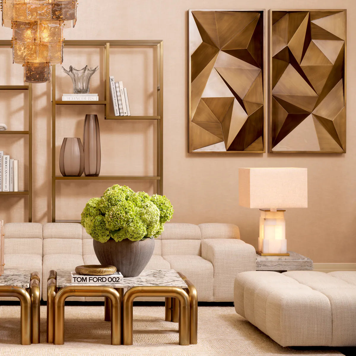 Modular Sofa Hunter - Endes Element des rechten Beige