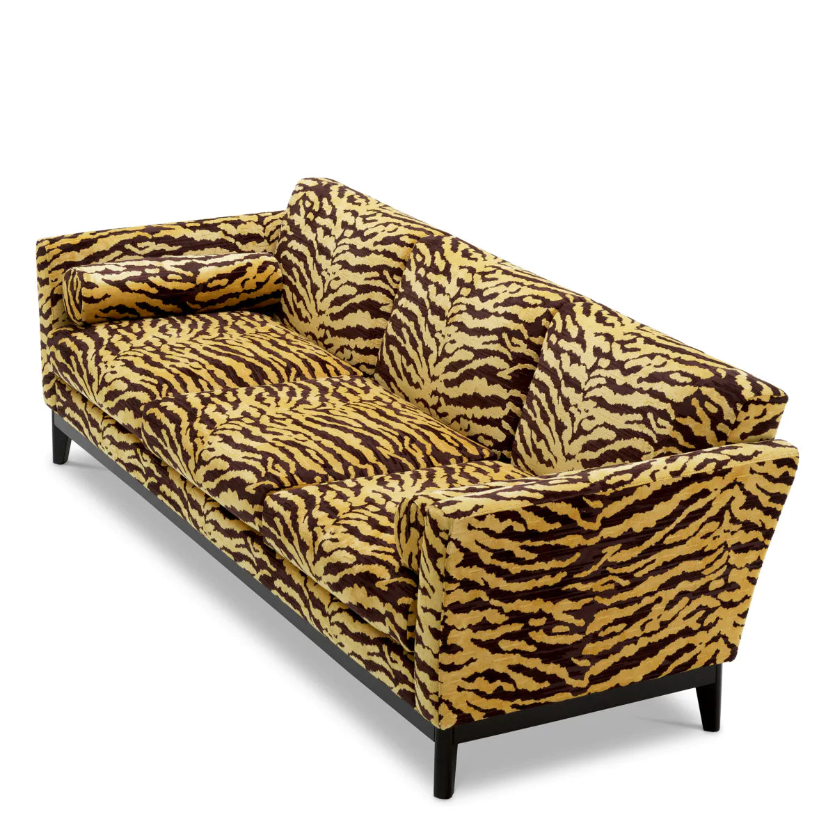 Flux Goldbrauner Drucksofa