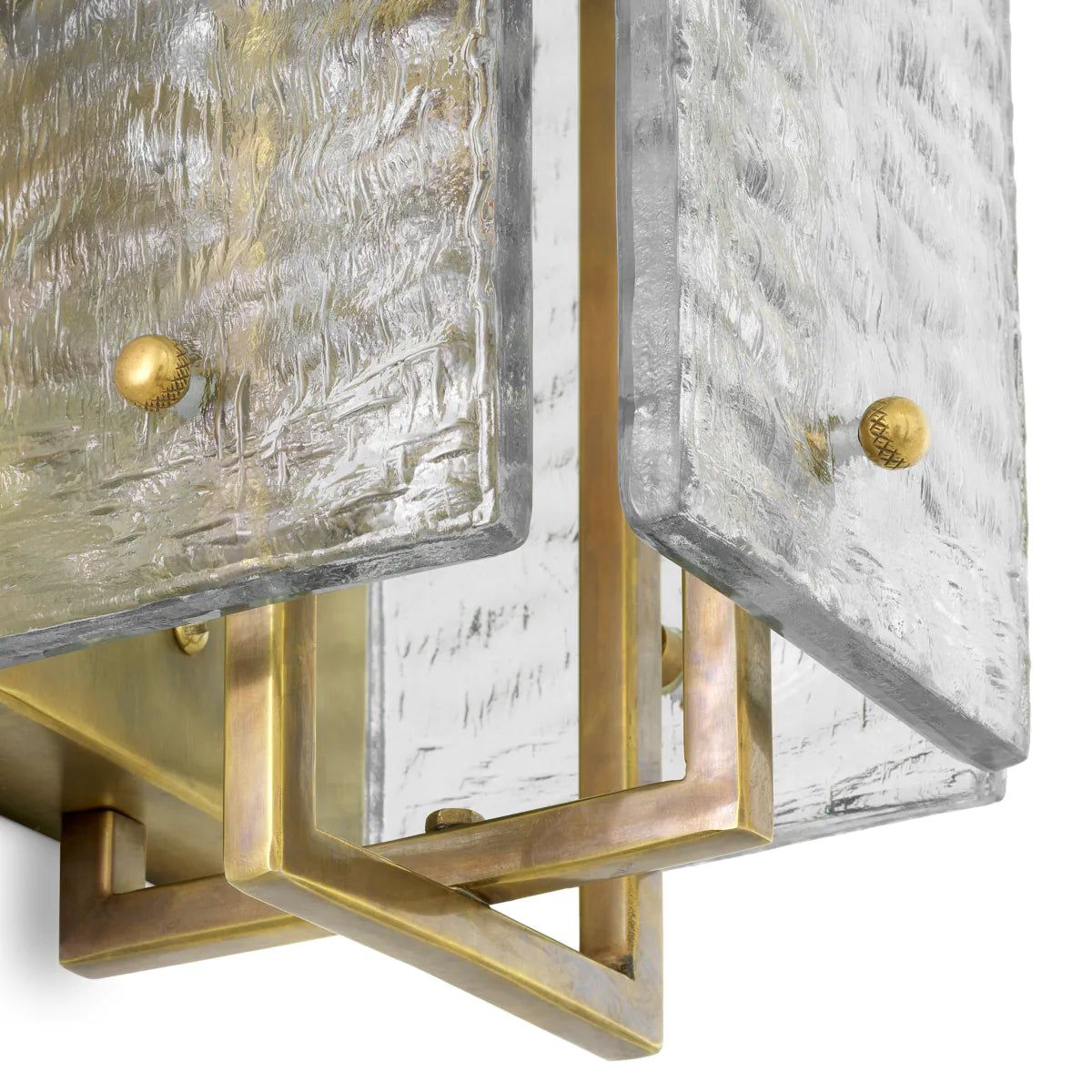 Wandleuchte SOLARA antikes Messing