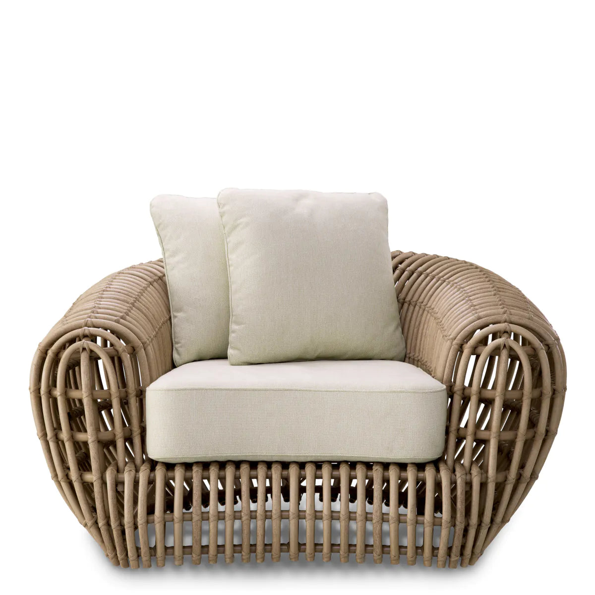 SIDERNO synthetic rattan outdoor armchair