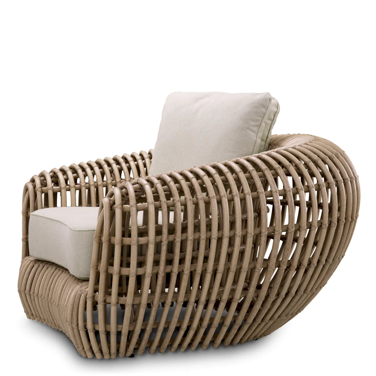 SIDERNO synthetic rattan outdoor armchair