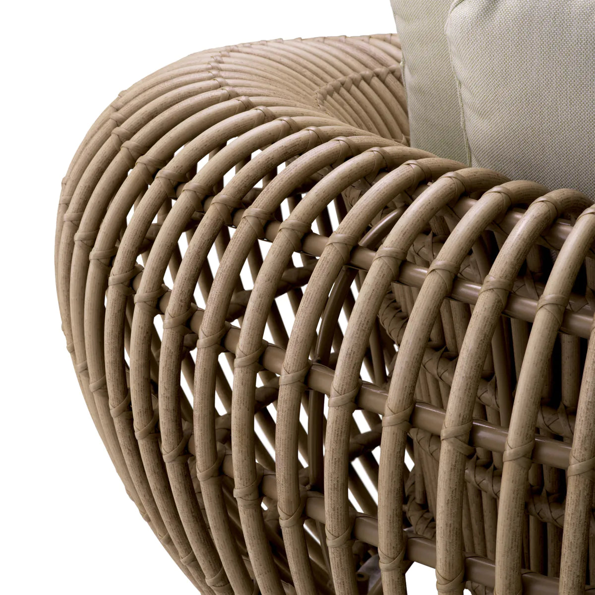 SIDERNO synthetic rattan outdoor armchair