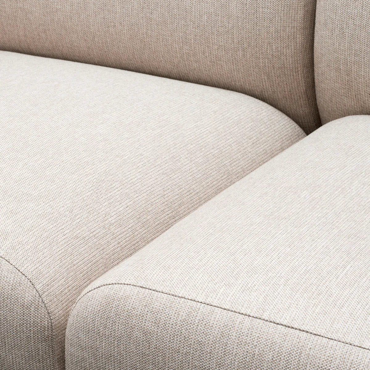Sofa SEBASTIAN crème met eucalyptusfineer