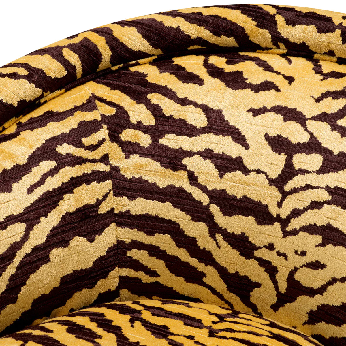 CATENE swivel armchair tiger print