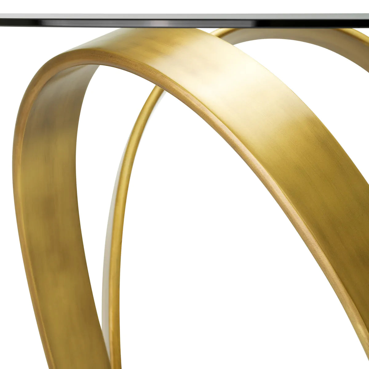 SOQUEL round table antique brass