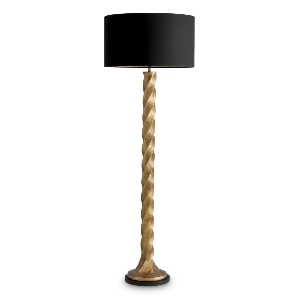 COSTANZA floor lamp antique brass with granite base
