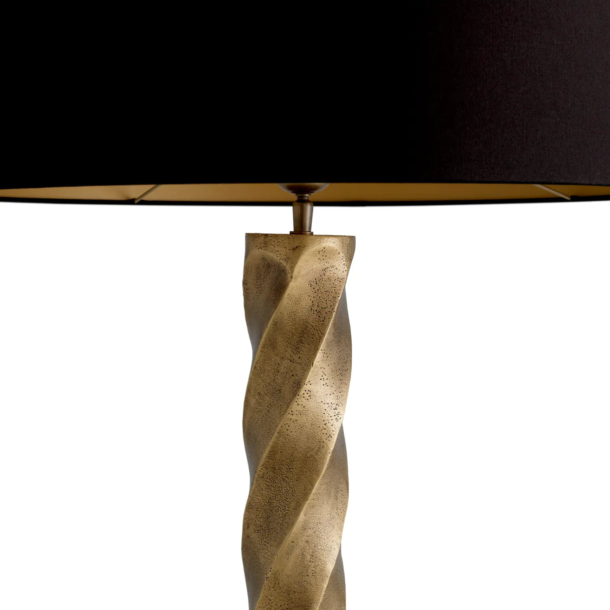 COSTANZA table lamp in antique gold with a granite base