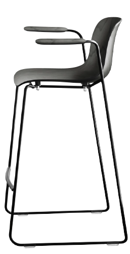 Hocker TROY zwart beukenhout