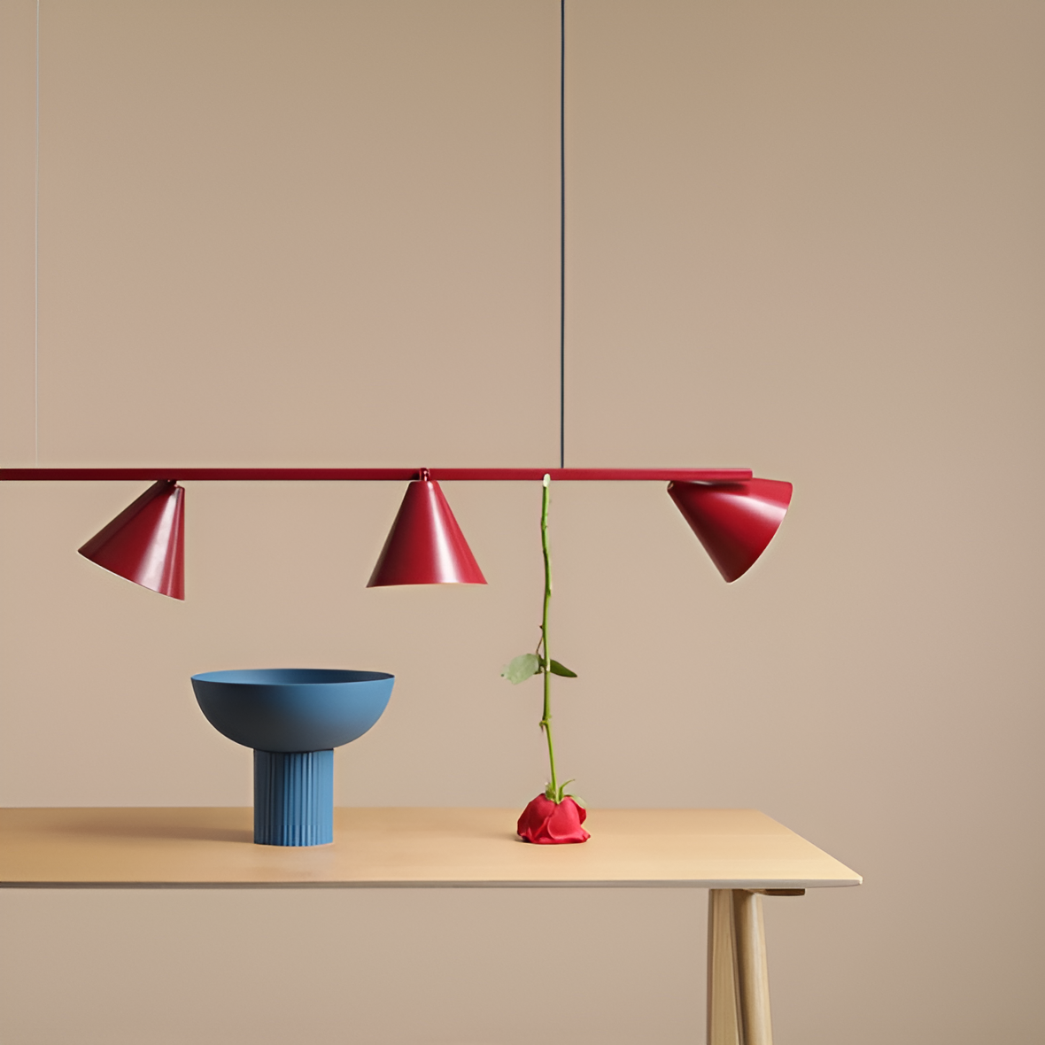 Hanglamp FORM QUATRO bordeaux