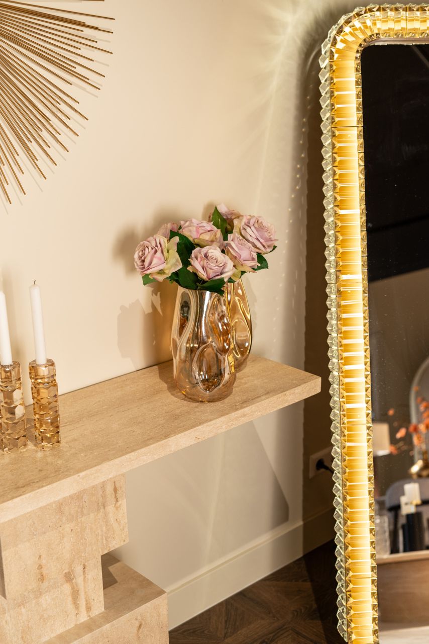 Glasleuchter ZOFIA gold