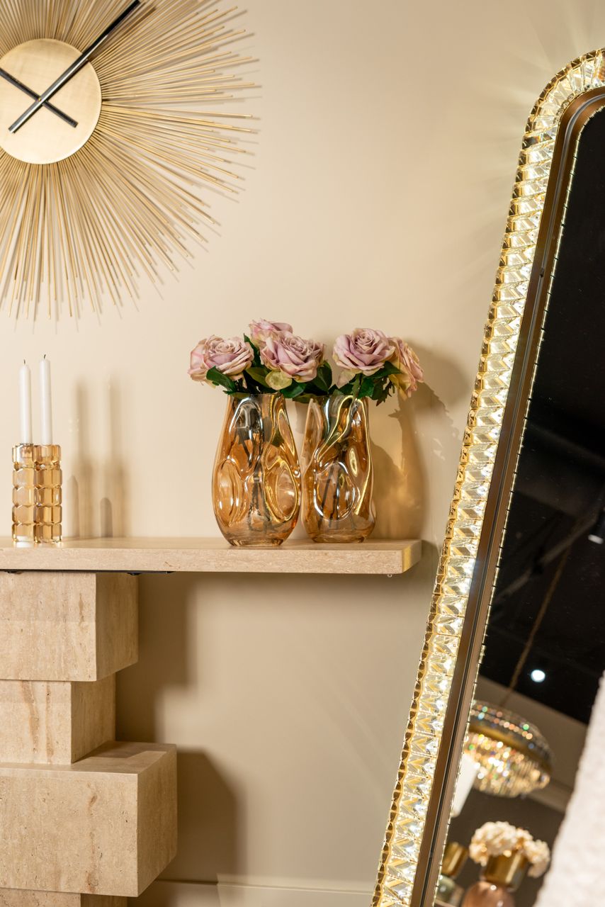 Glasleuchter ZOFIA gold