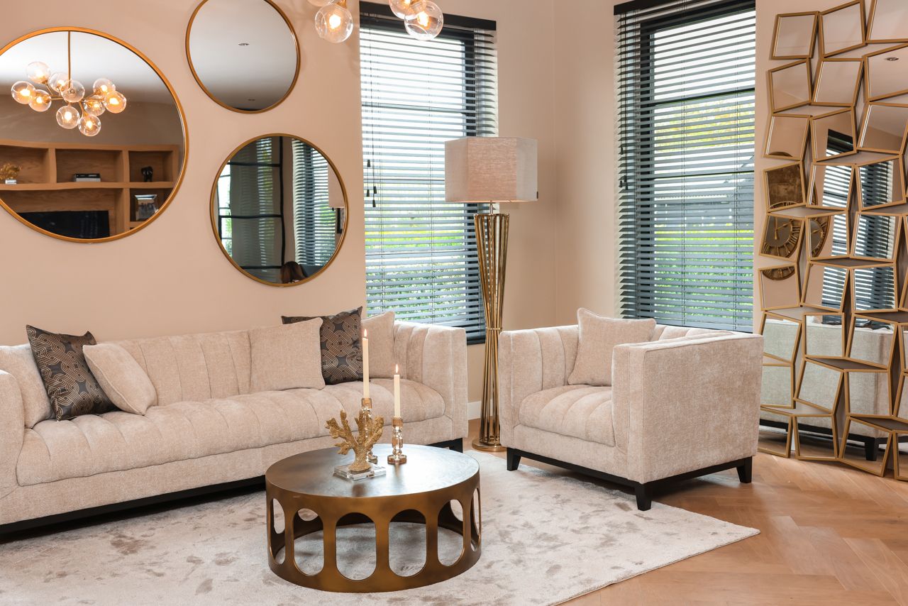 Ronde Lustro MAEVY goud