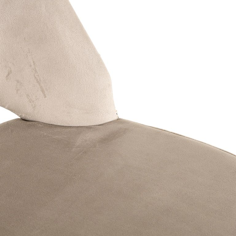 Beige barhocker TABITHA met zwarte basis