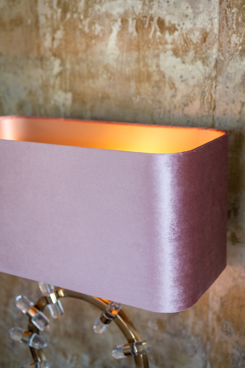 Rectangular lampshade OLD pink