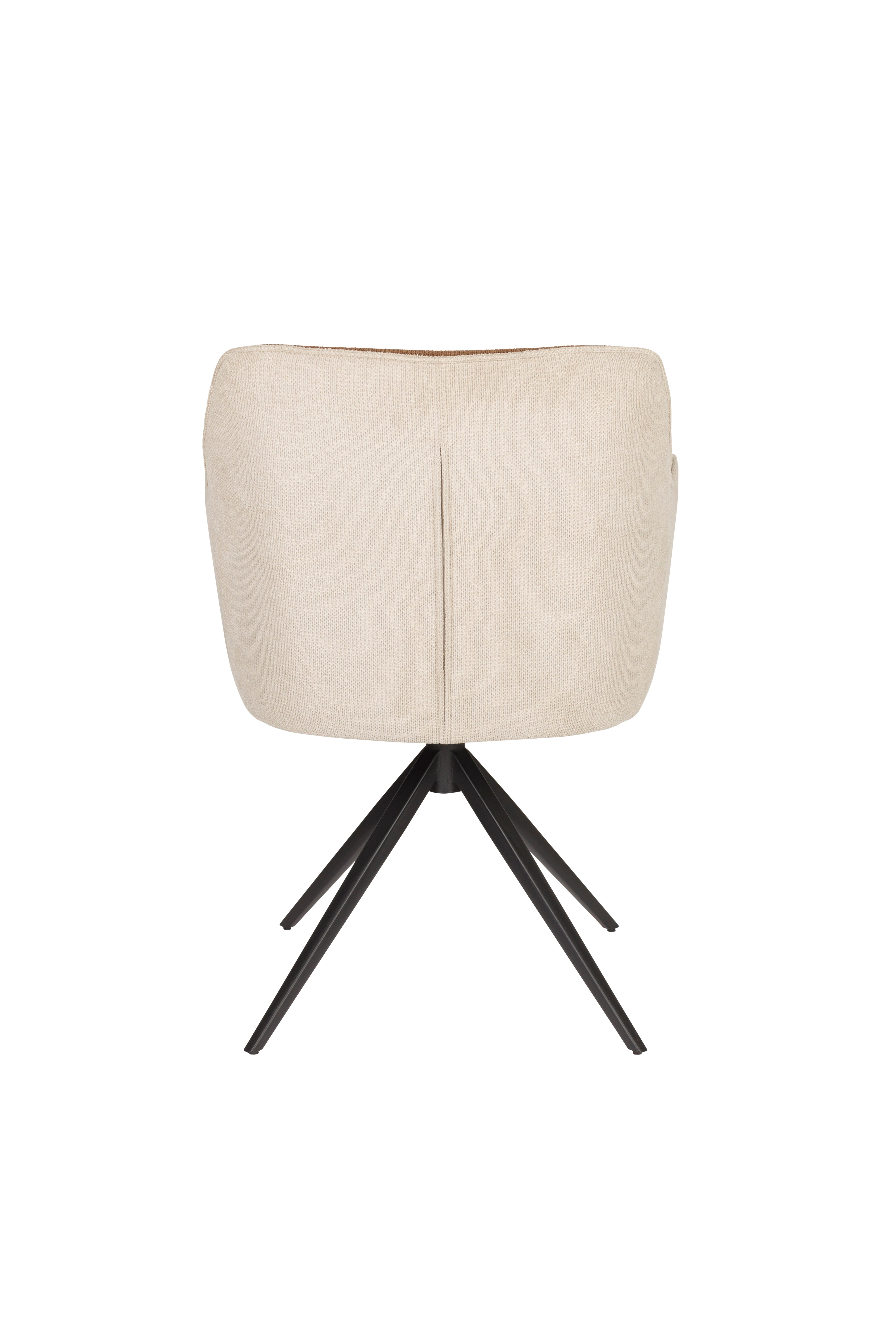DALEY chair brown with beige