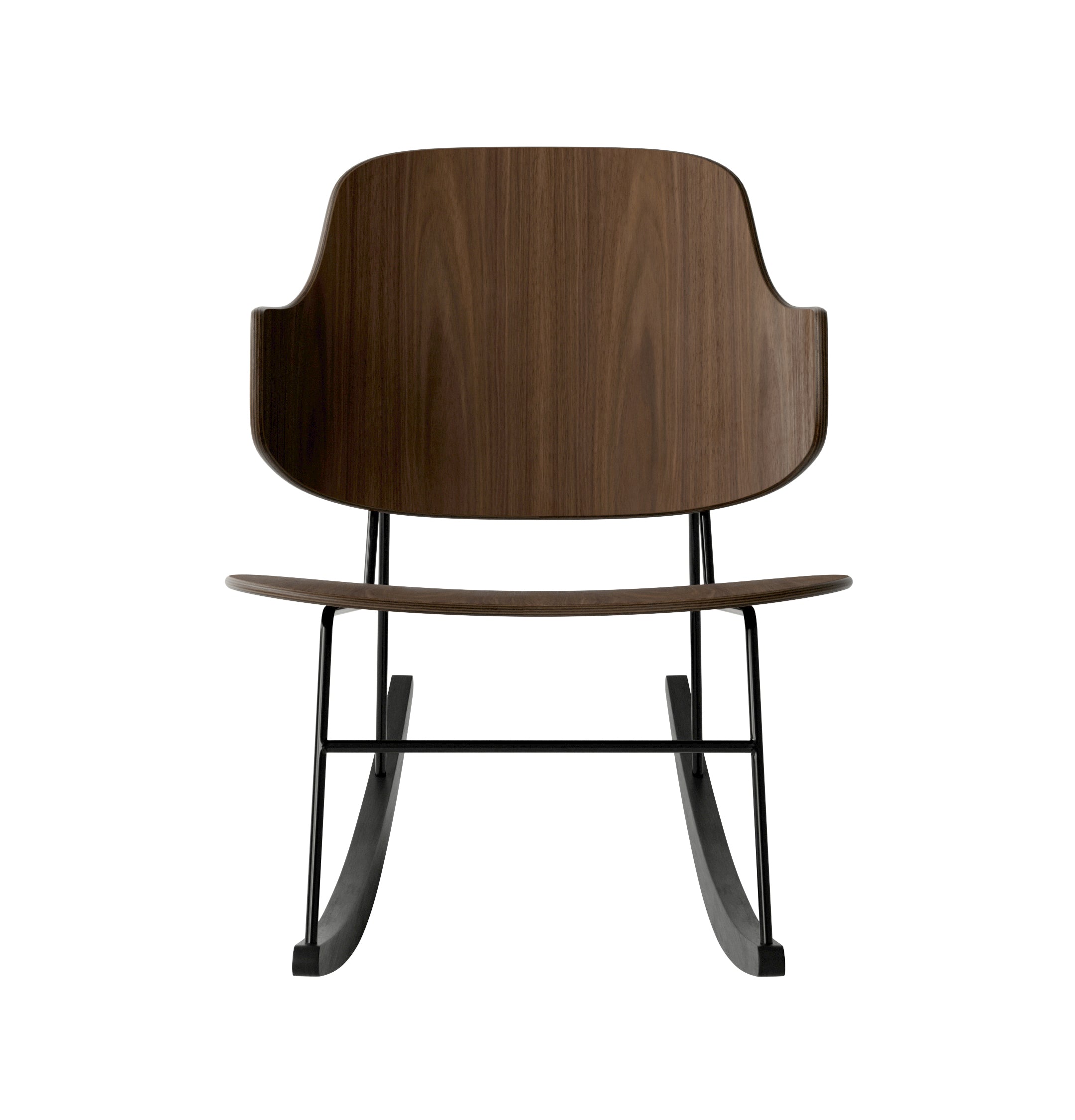 PENGUIN rocking chair walnut veneer