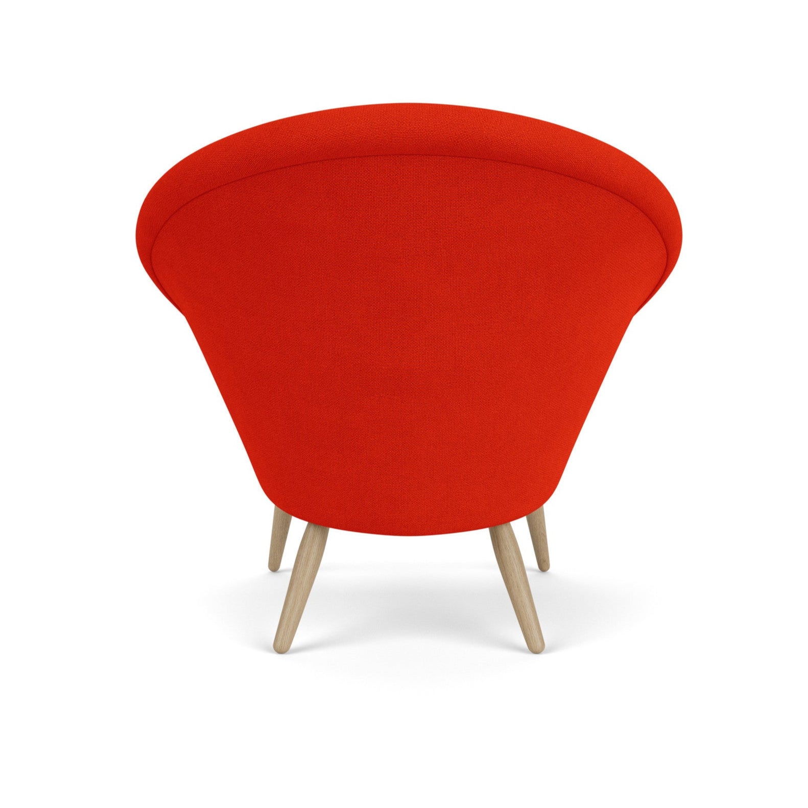 ODA Armchair Red with Oak Base