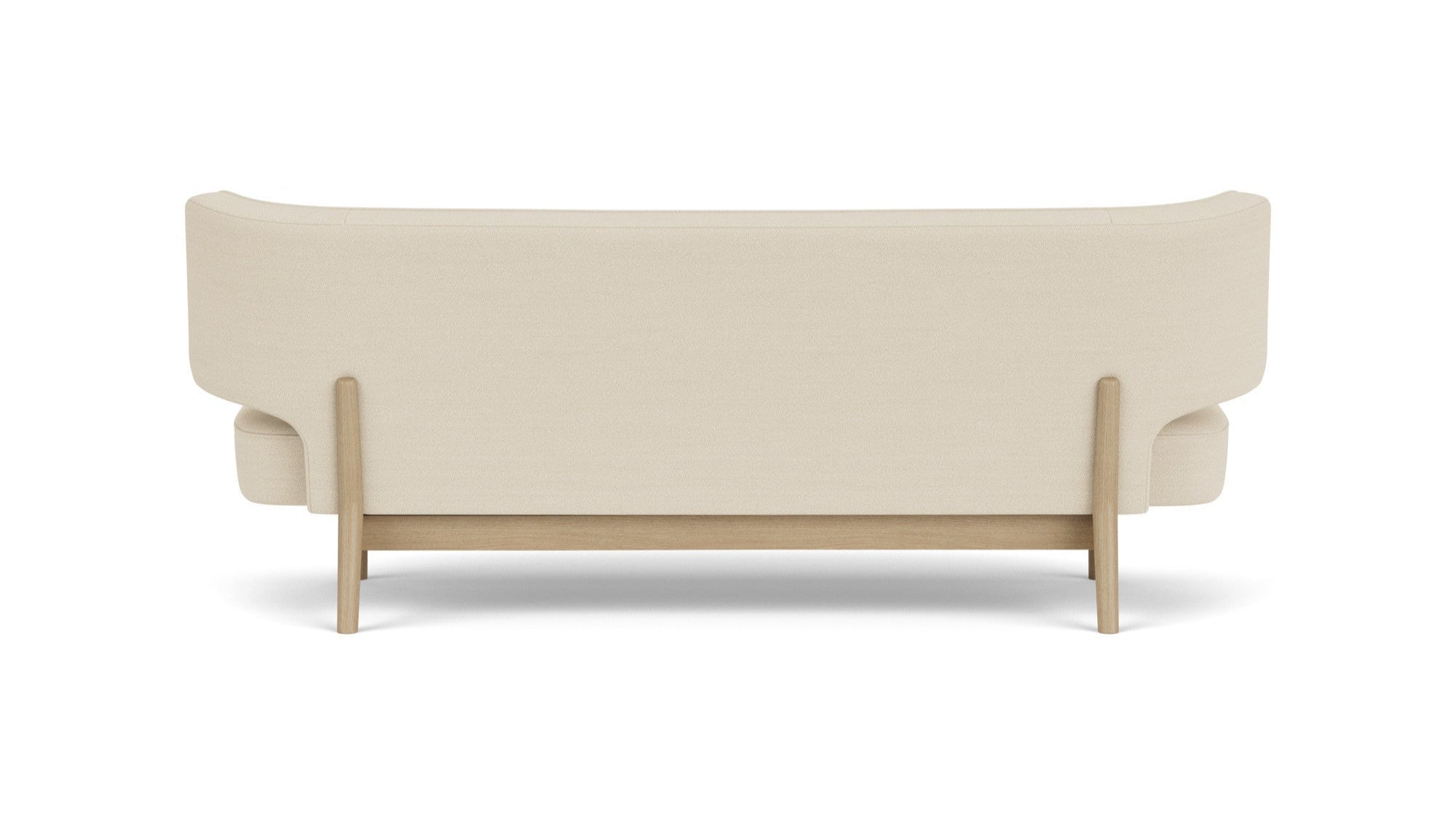 Sofa 2-zits RADIOHUS beige met eiken basis