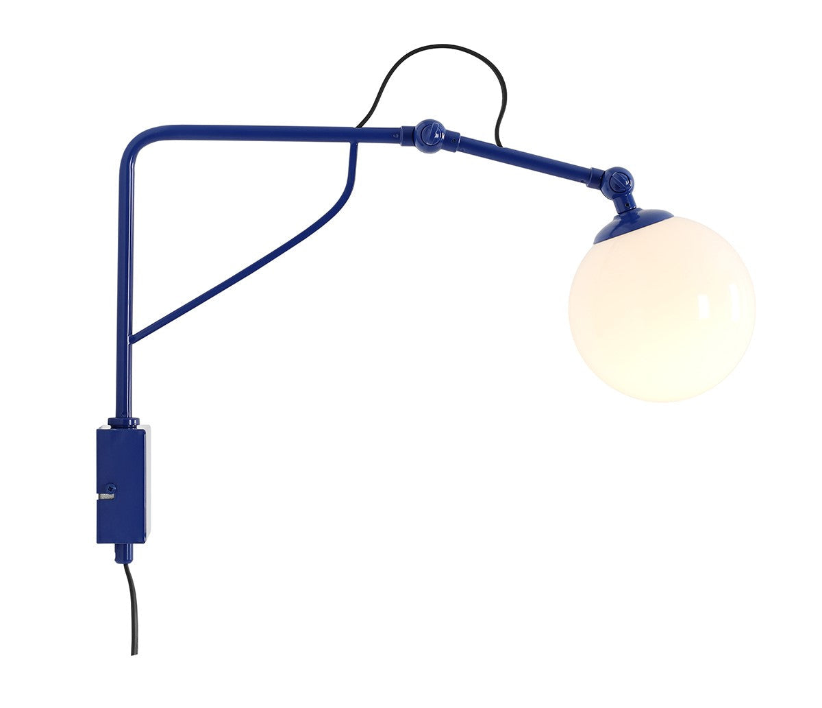 Wandlampe mit verstellbarem Arm SOHO COBALT blau
