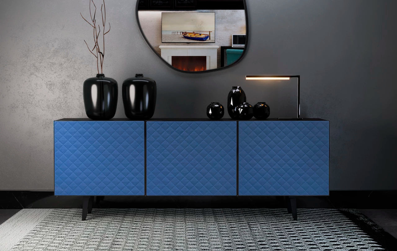 Komoda MELODY granatowa ekoskóra Rosanero Eye on Design