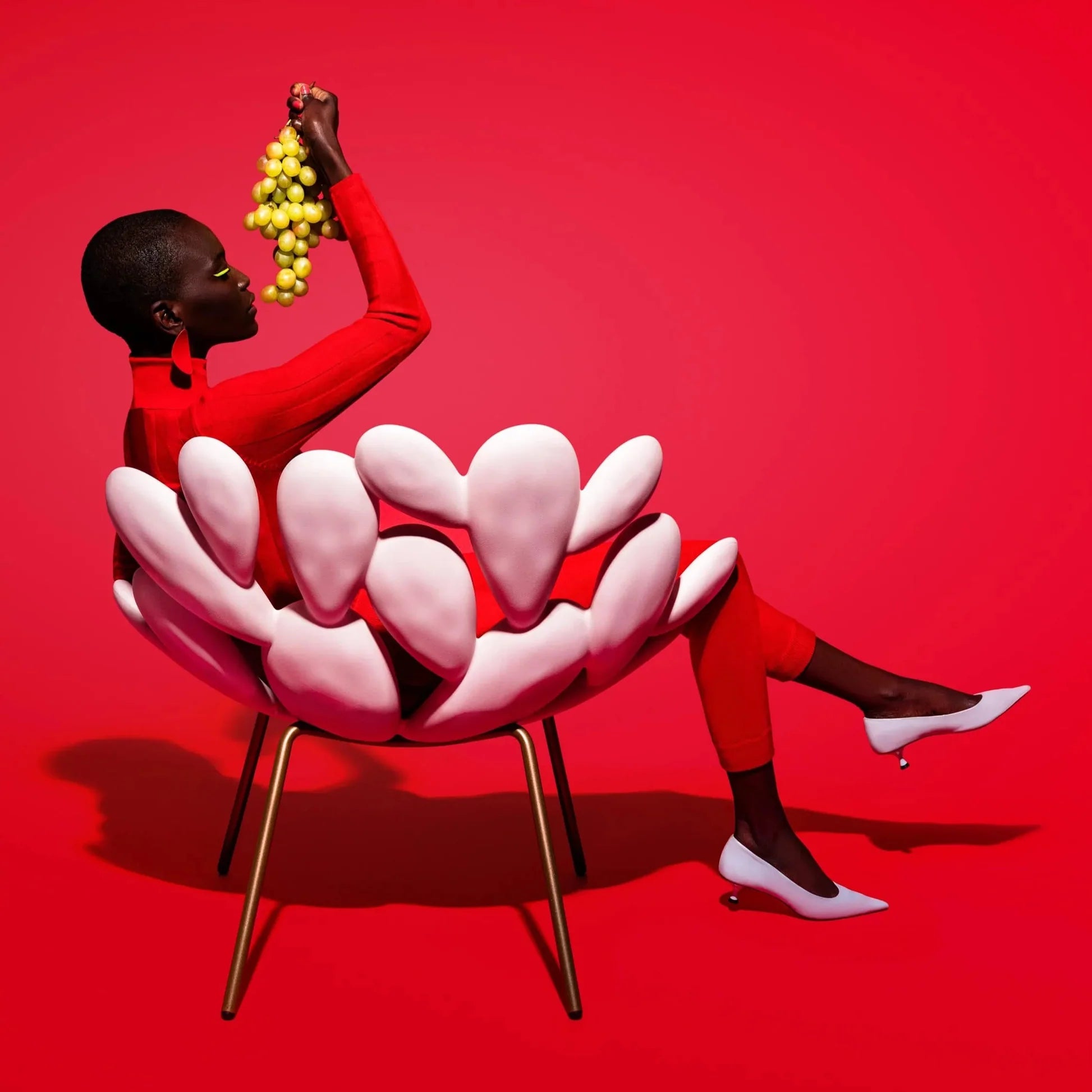 Gartenstuhl FILICUDI schwarz mit Kufenbasis