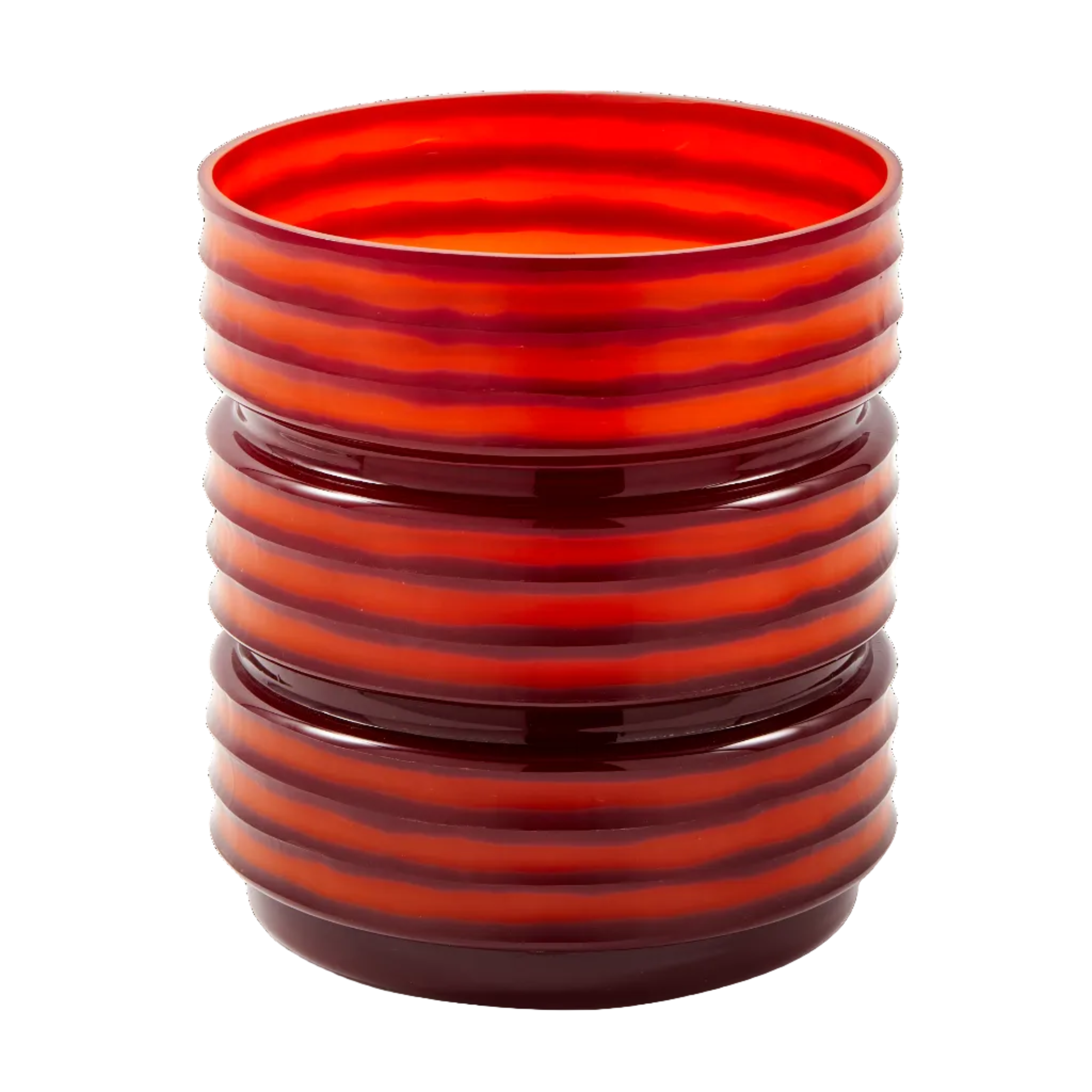 Vase GLASS LAYER rot