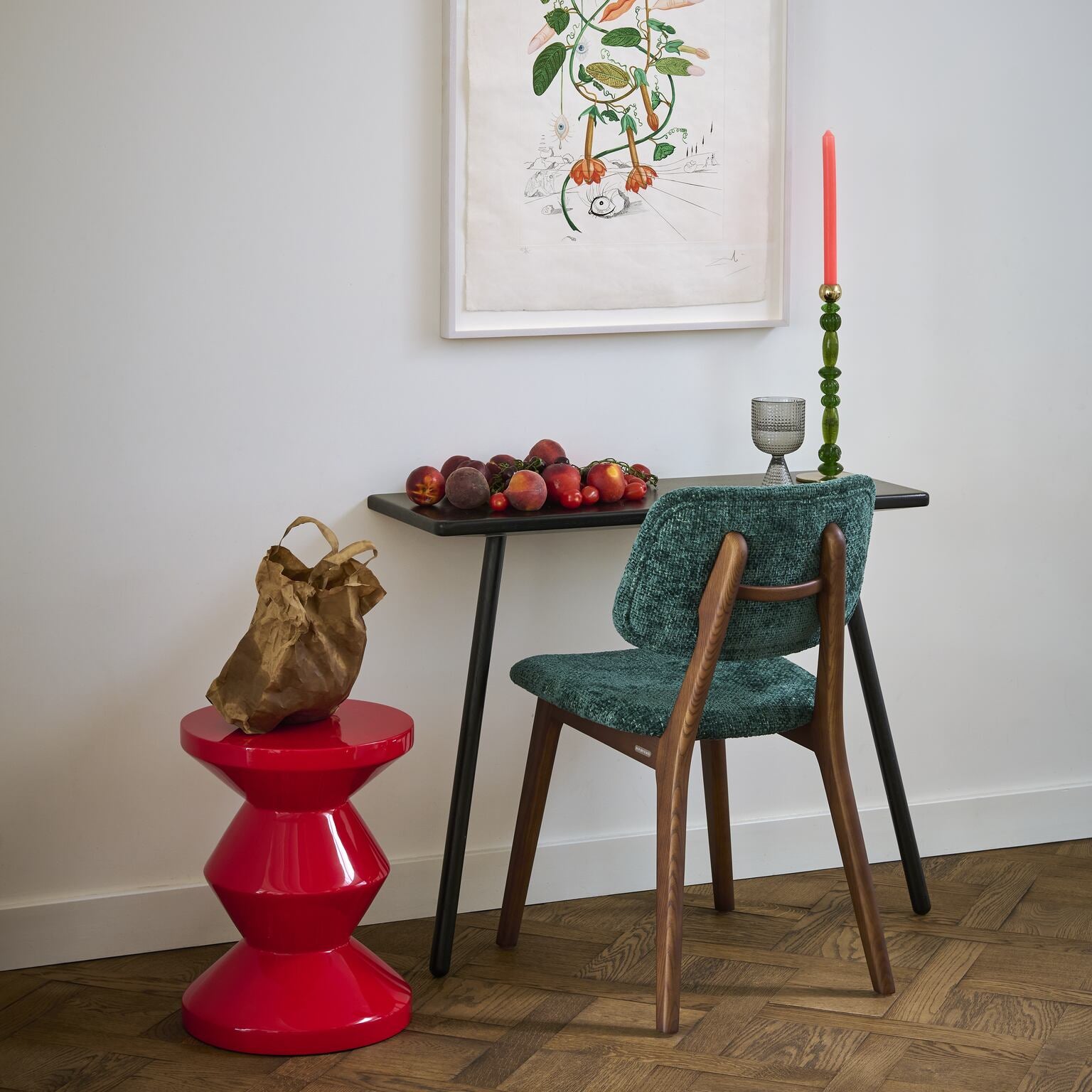 Set van glazen ROOFTOP grijs glas