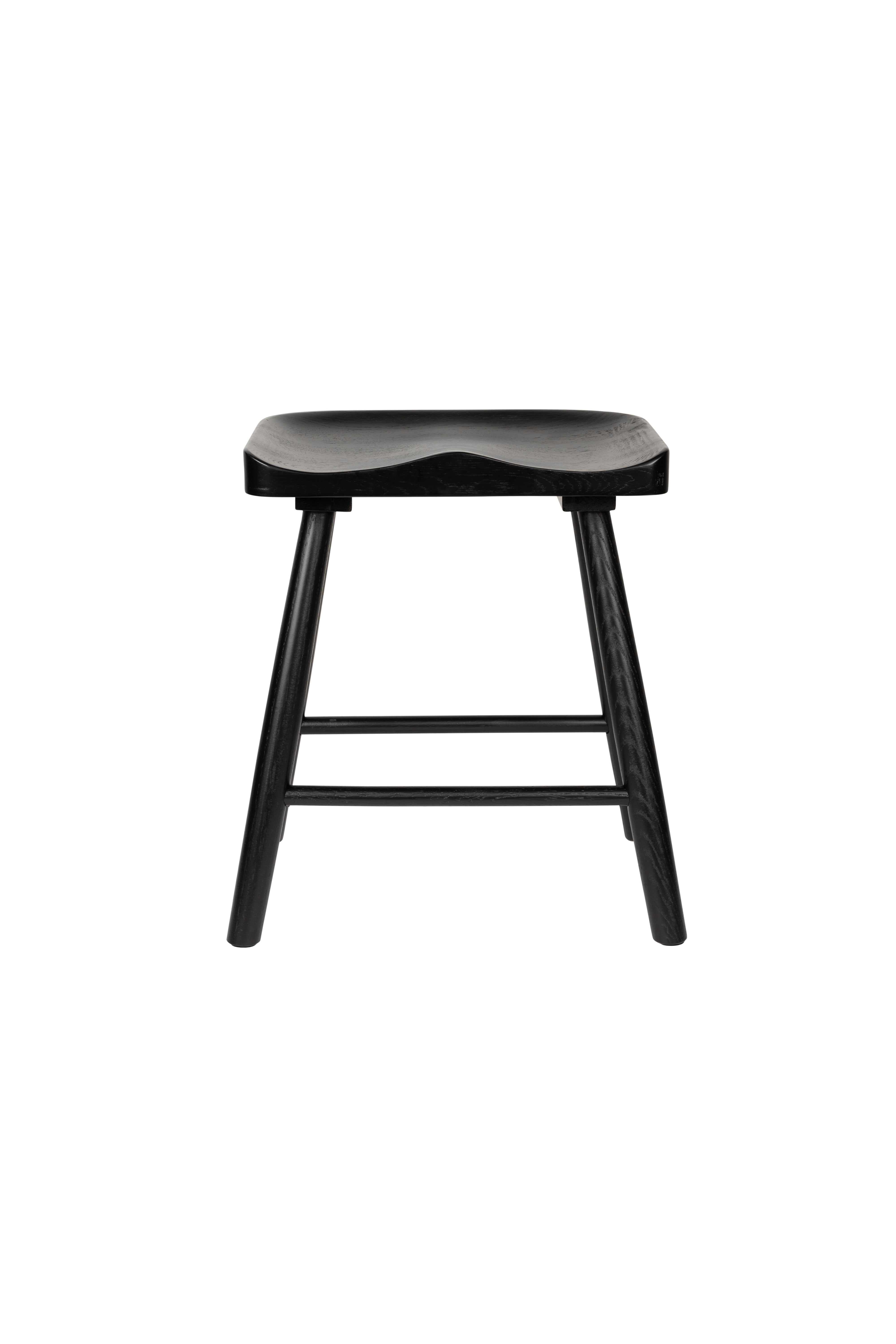 Vander stool black oak wood