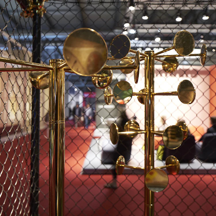 CHAPERON silver standing coat rack